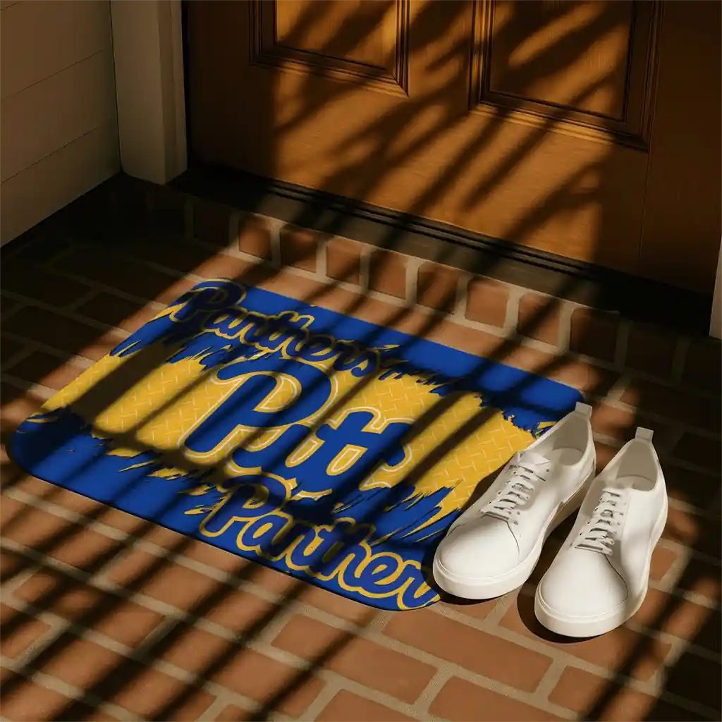 pittsburgh-panthers-plate-rip-royal-blue-doormat-trendy.webp