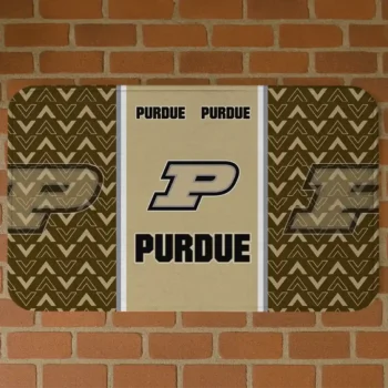 Purdue Boilermakers Chevron Stack Gold Doormat