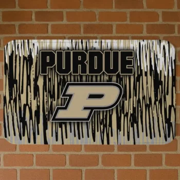 Purdue Boilermakers Vertical Flow Gold Doormat