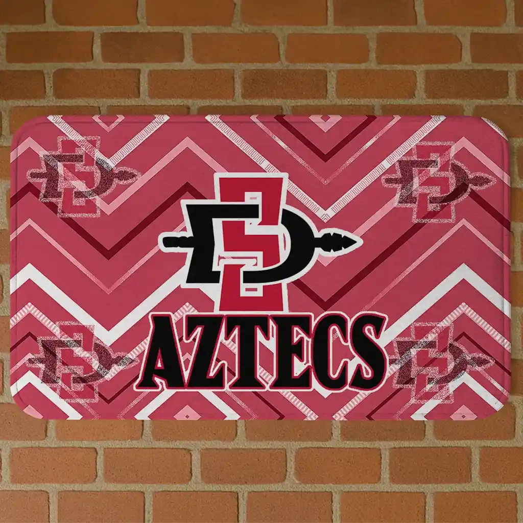 san-diego-state-aztecs-chevron-geometrics-red-doormat-best-selling.webp san diego state aztecs chevron geometrics red doormat best selling