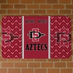 San Diego State Aztecs Chevron Stack Red Doormat