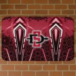 San Diego State Aztecs Graphic Stripes Red Doormat