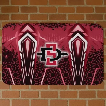 San Diego State Aztecs Graphic Stripes Red Doormat