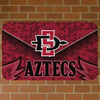 San Diego State Aztecs Layered Lines Red Doormat