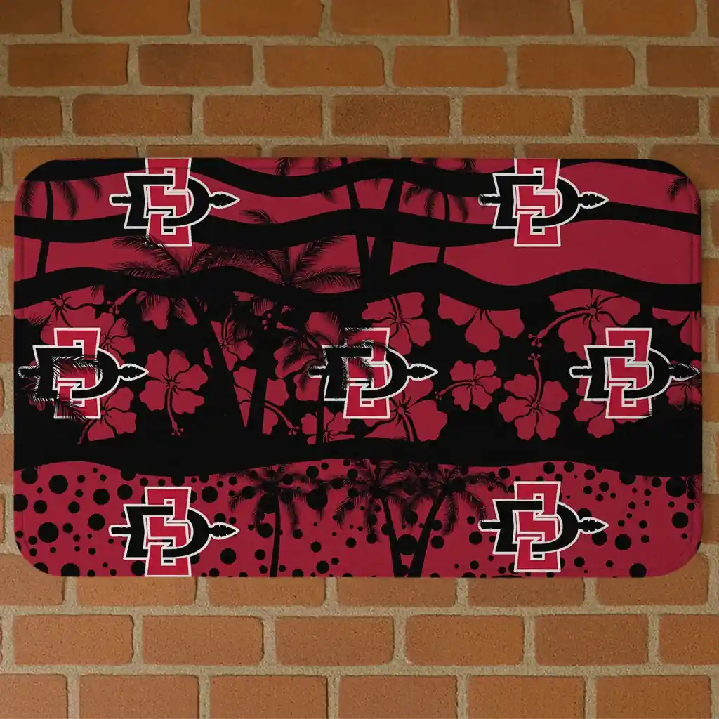 san-diego-state-aztecs-palm-silhouette-red-black-doormat-best-selling.webp san diego state aztecs palm silhouette red black doormat best selling