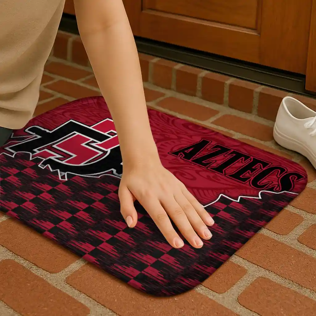san-diego-state-aztecs-tribal-detailing-red-black-doormat-premium-grade.webp