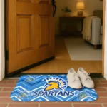 san-jose-state-spartans-chevron-geometrics-blue-doormat-best-selling.webp