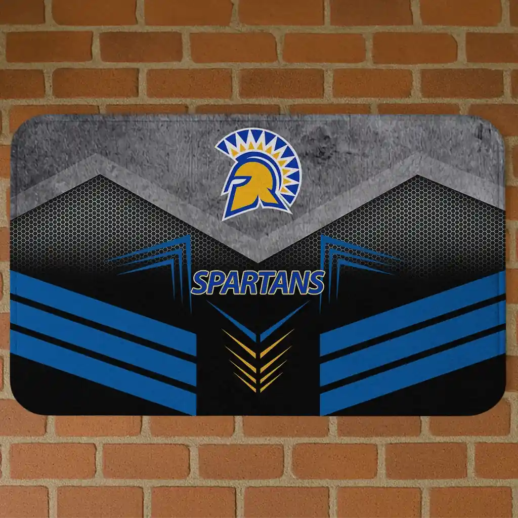 san-jose-state-spartans-chevron-points-blue-black-doormat-best-selling.webp san jose state spartans chevron points blue black doormat best selling