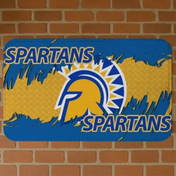 San Jose State Spartans Plate Rip Blue Doormat