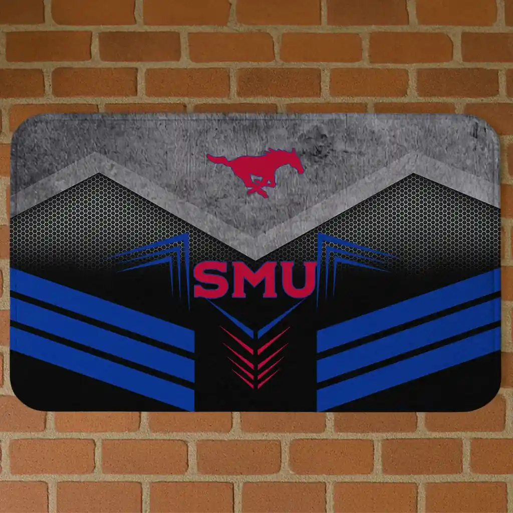 smu-mustangs-chevron-points-blue-black-doormat-best-selling.webp smu mustangs chevron points blue black doormat best selling