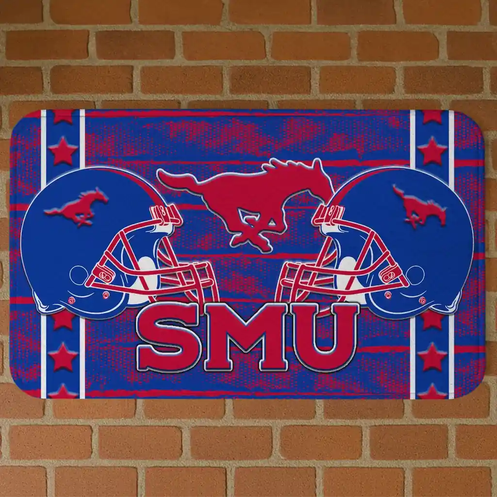 smu-mustangs-helmet-illustration-blue-doormat-best-selling.webp smu mustangs helmet illustration blue doormat best selling