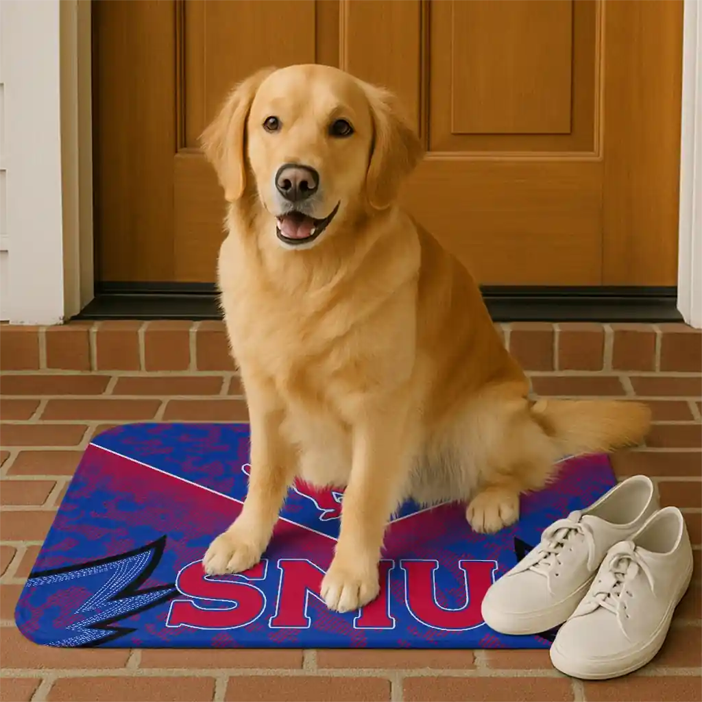 smu-mustangs-layered-lines-blue-doormat-high-quality.webp