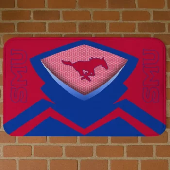SMU Mustangs Ninja Mesh Blue Doormat