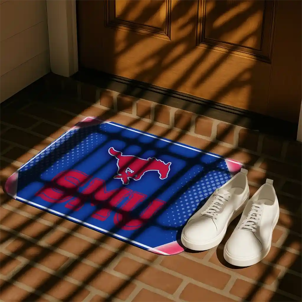 smu-mustangs-silver-halftone-blue-doormat-trendy.webp