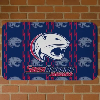 South Alabama Jaguars Bolt Row Blue Doormat