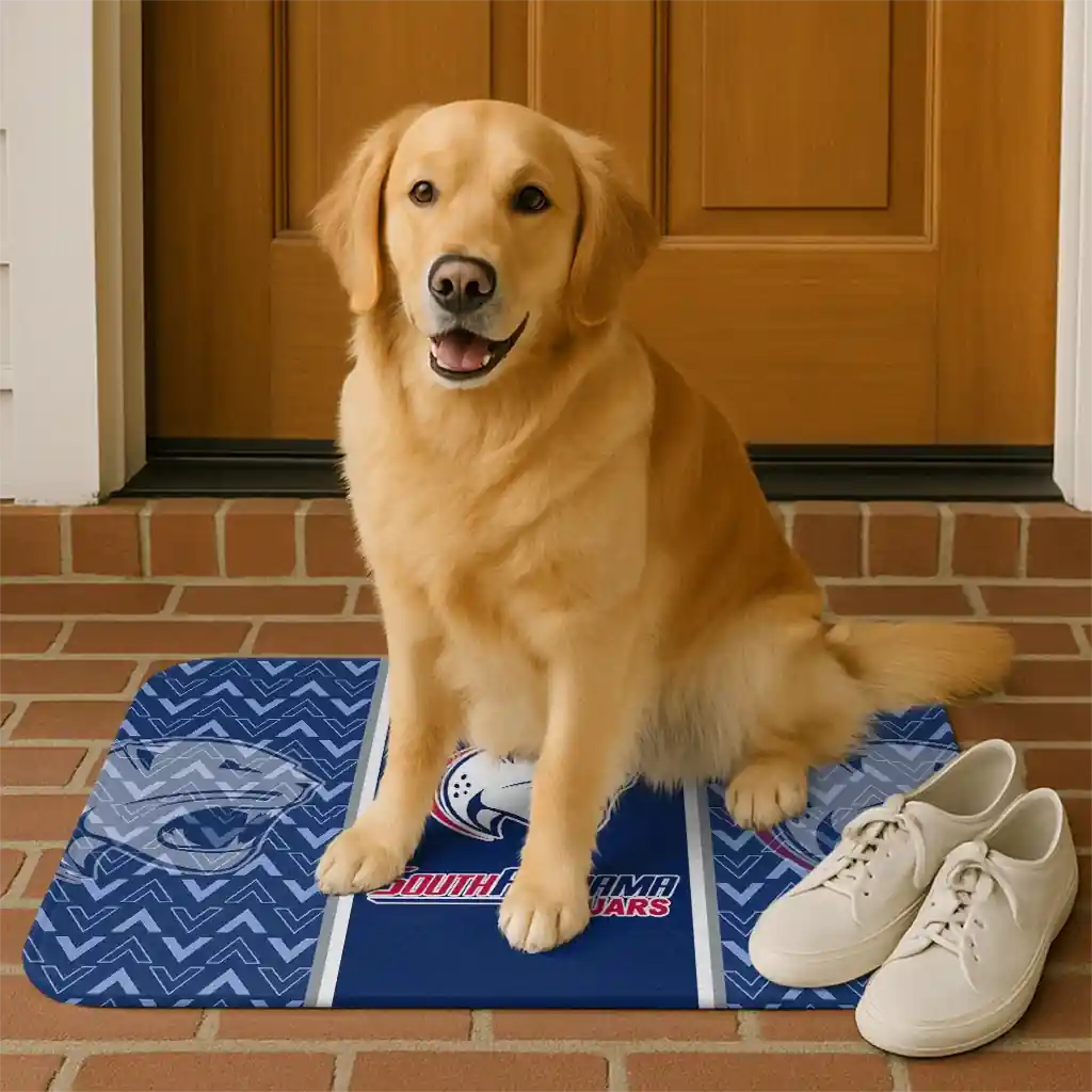 south-alabama-jaguars-chevron-stack-blue-doormat-high-quality.webp