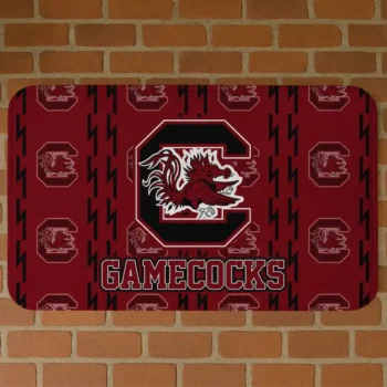 South Carolina Gamecocks Bolt Row Garnet Doormat