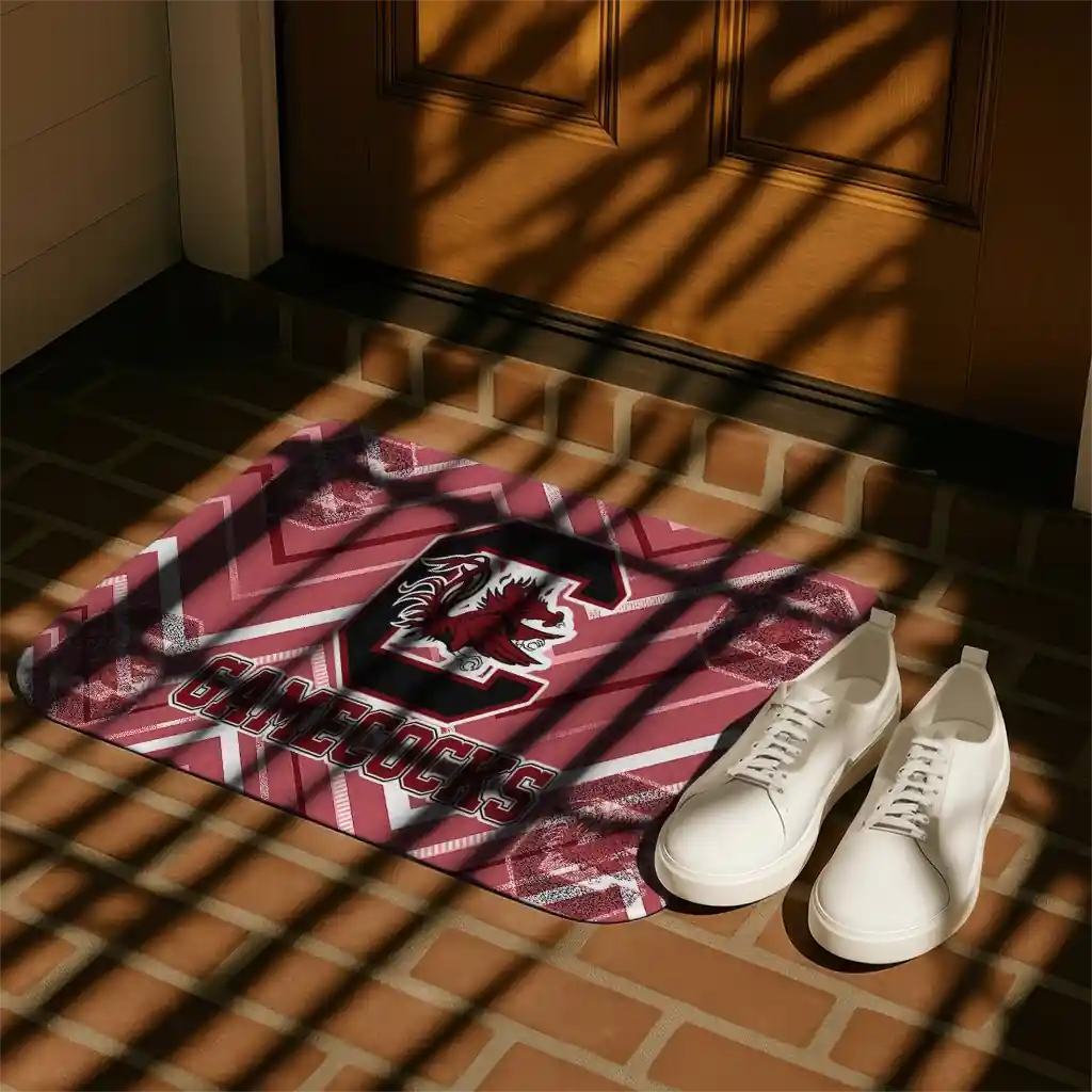south-carolina-gamecocks-chevron-geometrics-garnet-doormat-trendy.webp