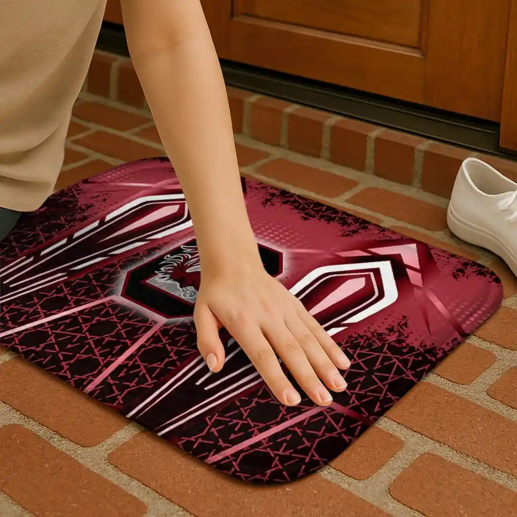 south-carolina-gamecocks-graphic-stripes-garnet-doormat-premium-grade.webp
