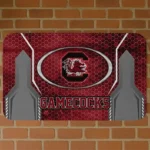 South Carolina Gamecocks Hexagon Oval Garnet Doormat