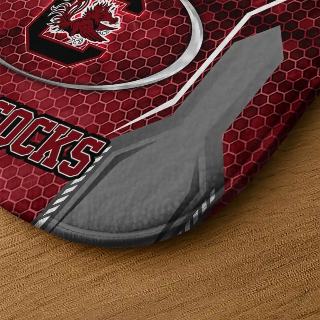 south-carolina-gamecocks-hexagon-oval-garnet-doormat-latest-model.webp