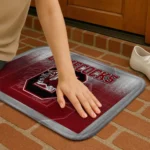 south-carolina-gamecocks-pixel-blur-garnet-doormat-best-selling.webp