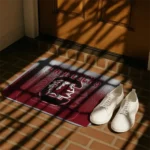 south-carolina-gamecocks-pixel-blur-garnet-doormat-best-selling.webp