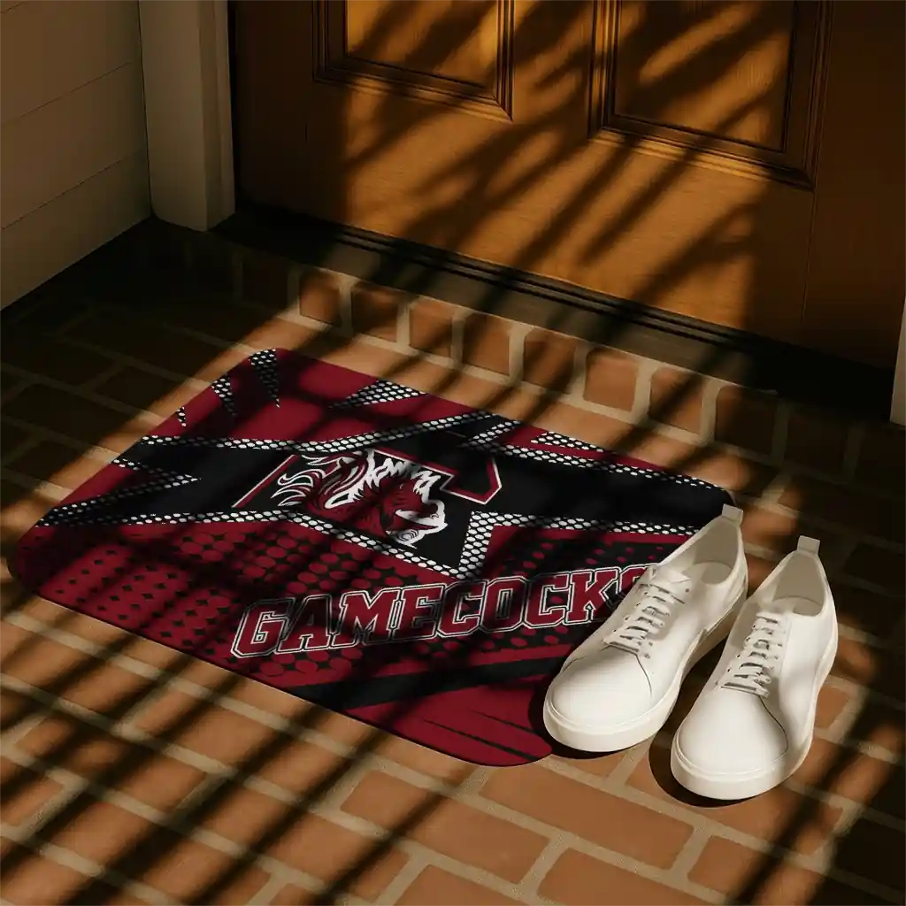 south-carolina-gamecocks-sharp-flash-garnet-doormat-trendy.webp