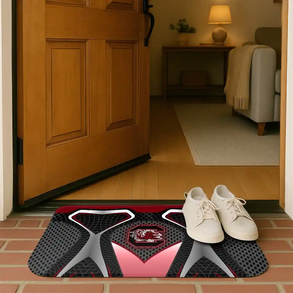 south-carolina-gamecocks-torso-pattern-black-crocs-doormat-fashion-forward.webp