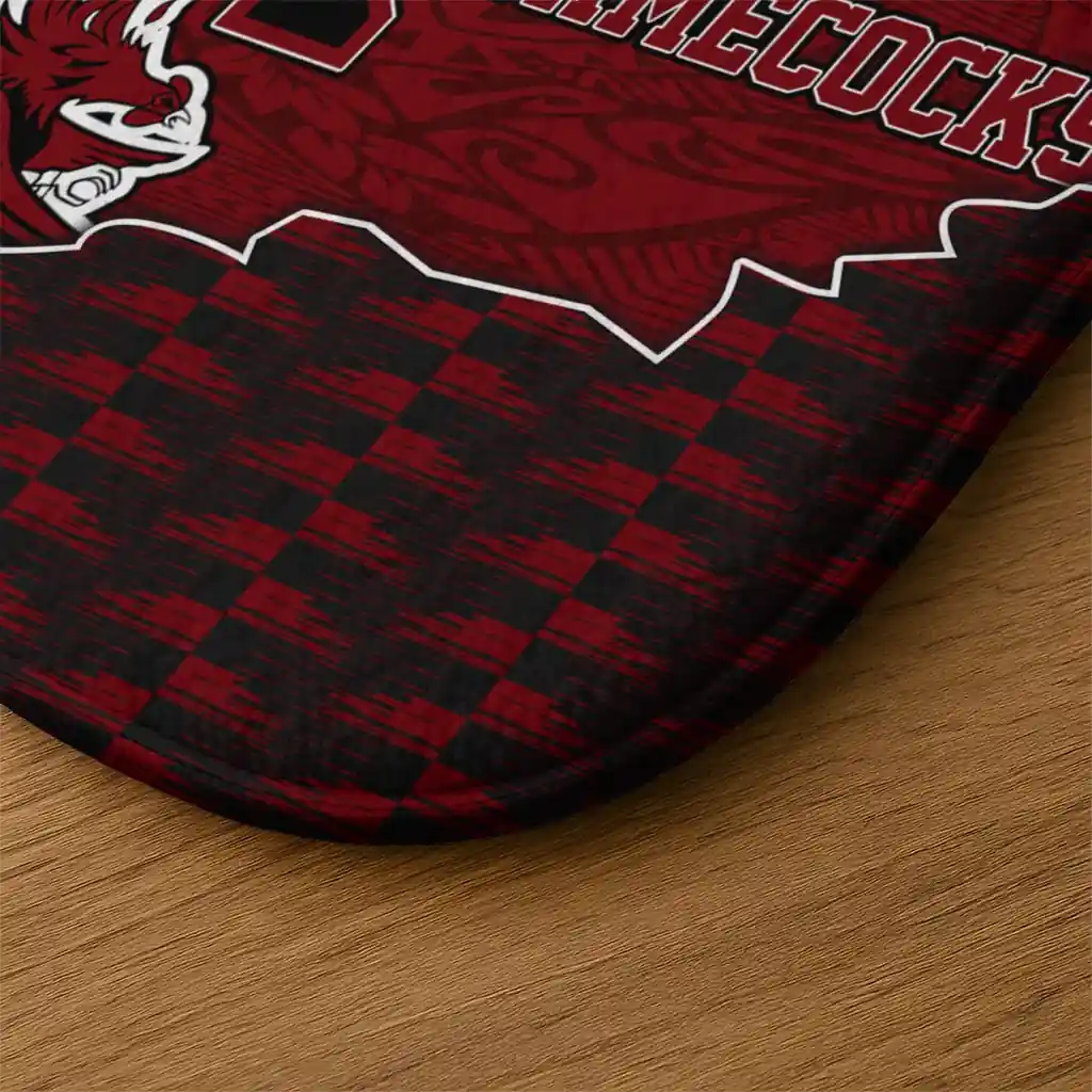 south-carolina-gamecocks-tribal-detailing-garnet-black-doormat-latest-model.webp
