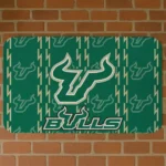 South Florida Bulls Bolt Row Green Doormat