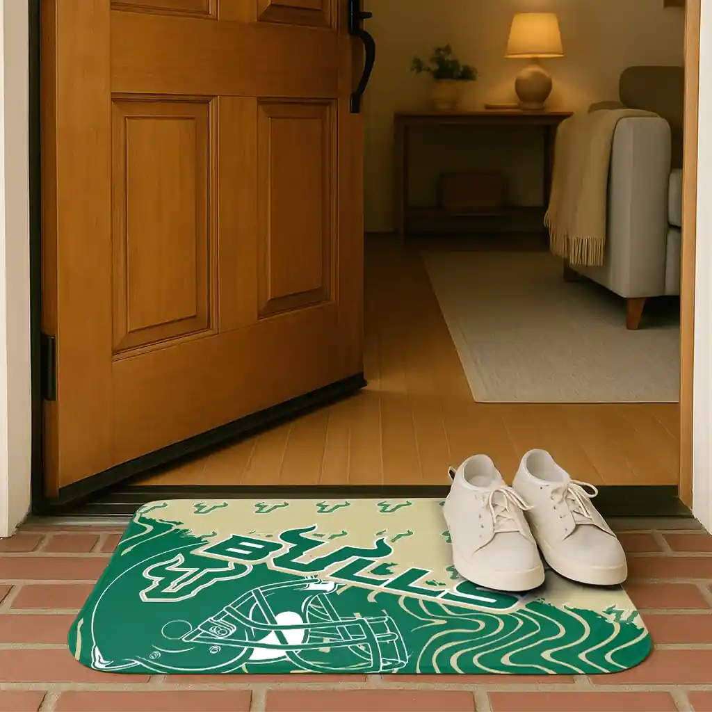south-florida-bulls-football-pride-green-doormat-fashion-forward.webp