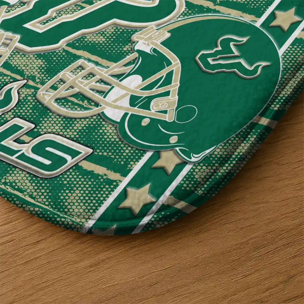 south-florida-bulls-helmet-illustration-green-doormat-latest-model.webp