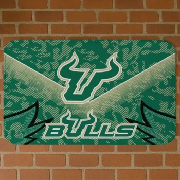 South Florida Bulls Layered Lines Green Doormat