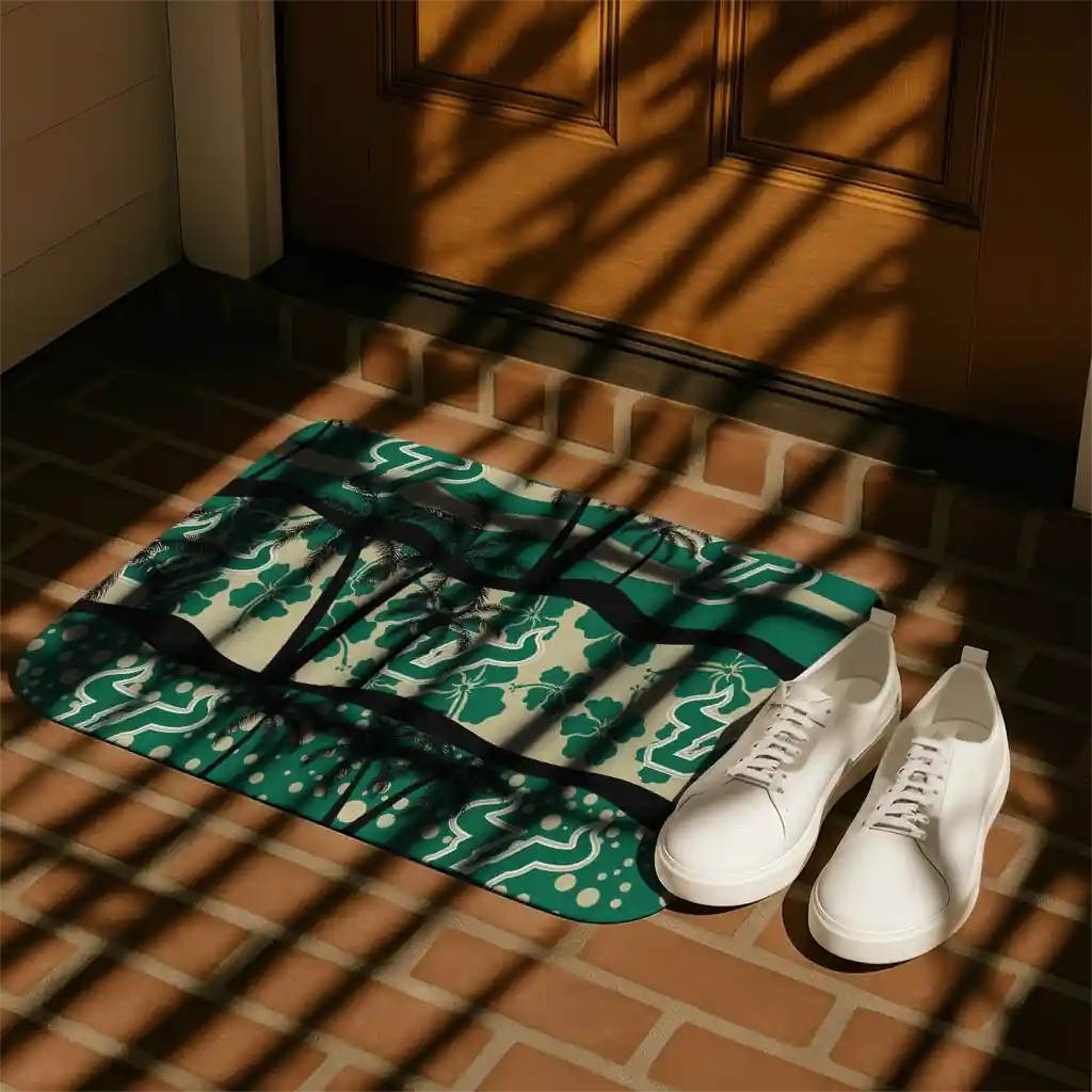south-florida-bulls-palm-silhouette-green-black-doormat-trendy.webp
