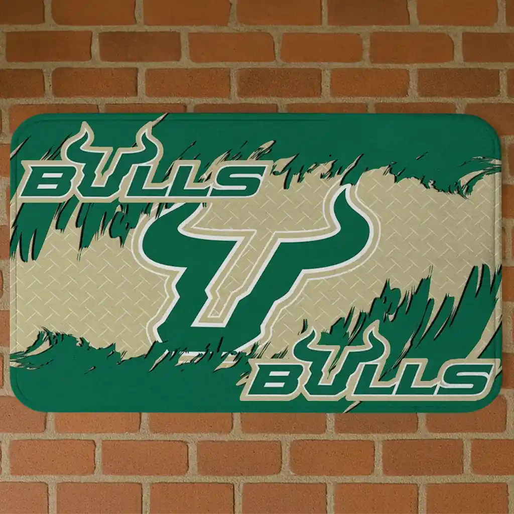 south-florida-bulls-plate-rip-green-doormat-best-selling.webp south florida bulls plate rip green doormat best selling