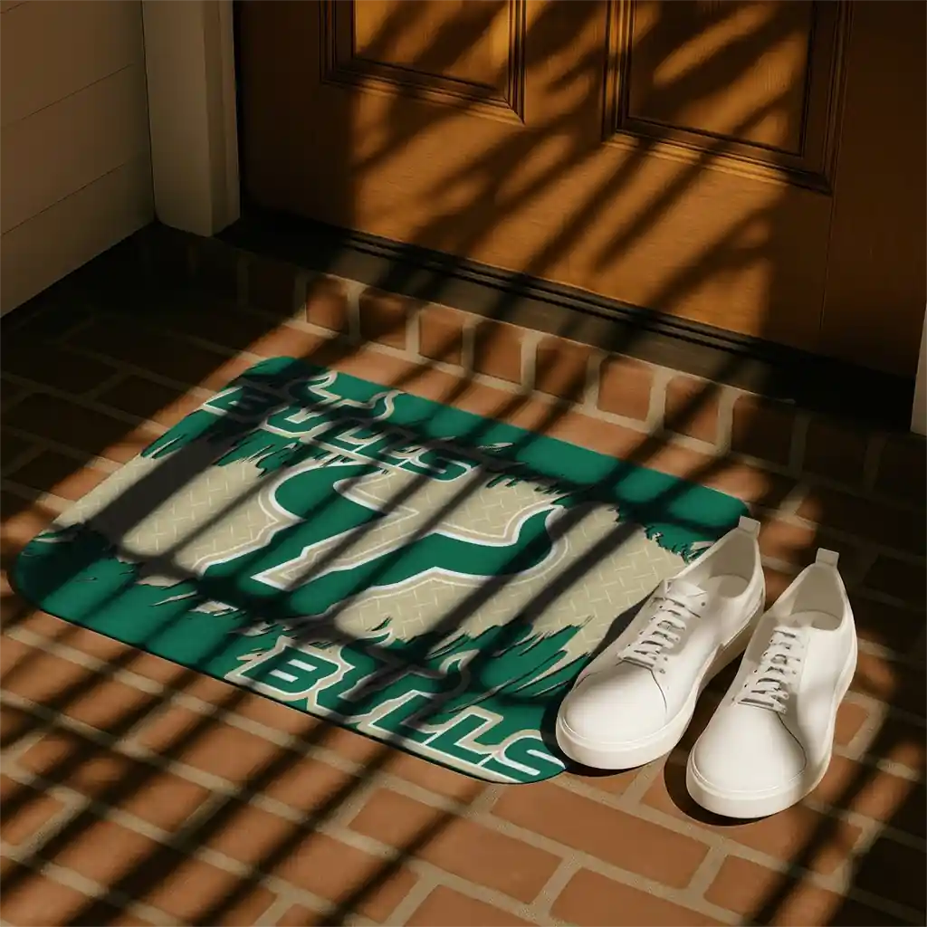 south-florida-bulls-plate-rip-green-doormat-trendy.webp