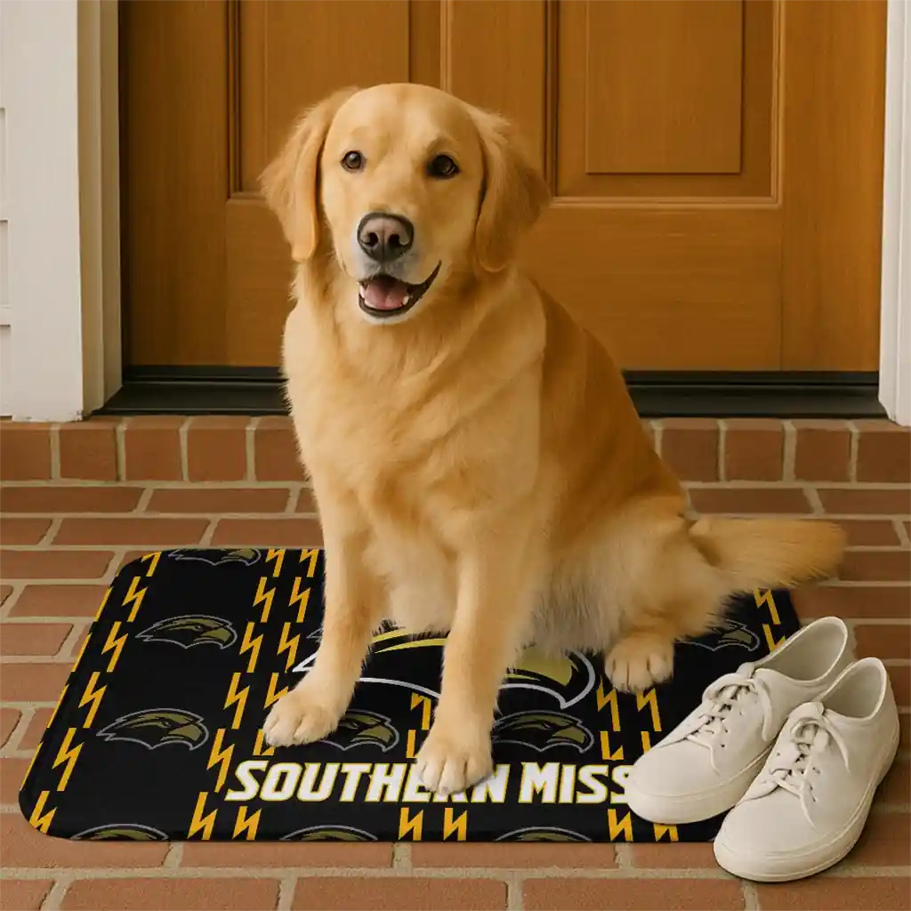 southern-miss-golden-eagles-bolt-row-black-doormat-high-quality.webp