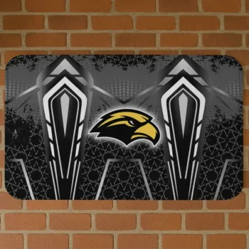 Southern Miss Golden Eagles Graphic Stripes Black Doormat