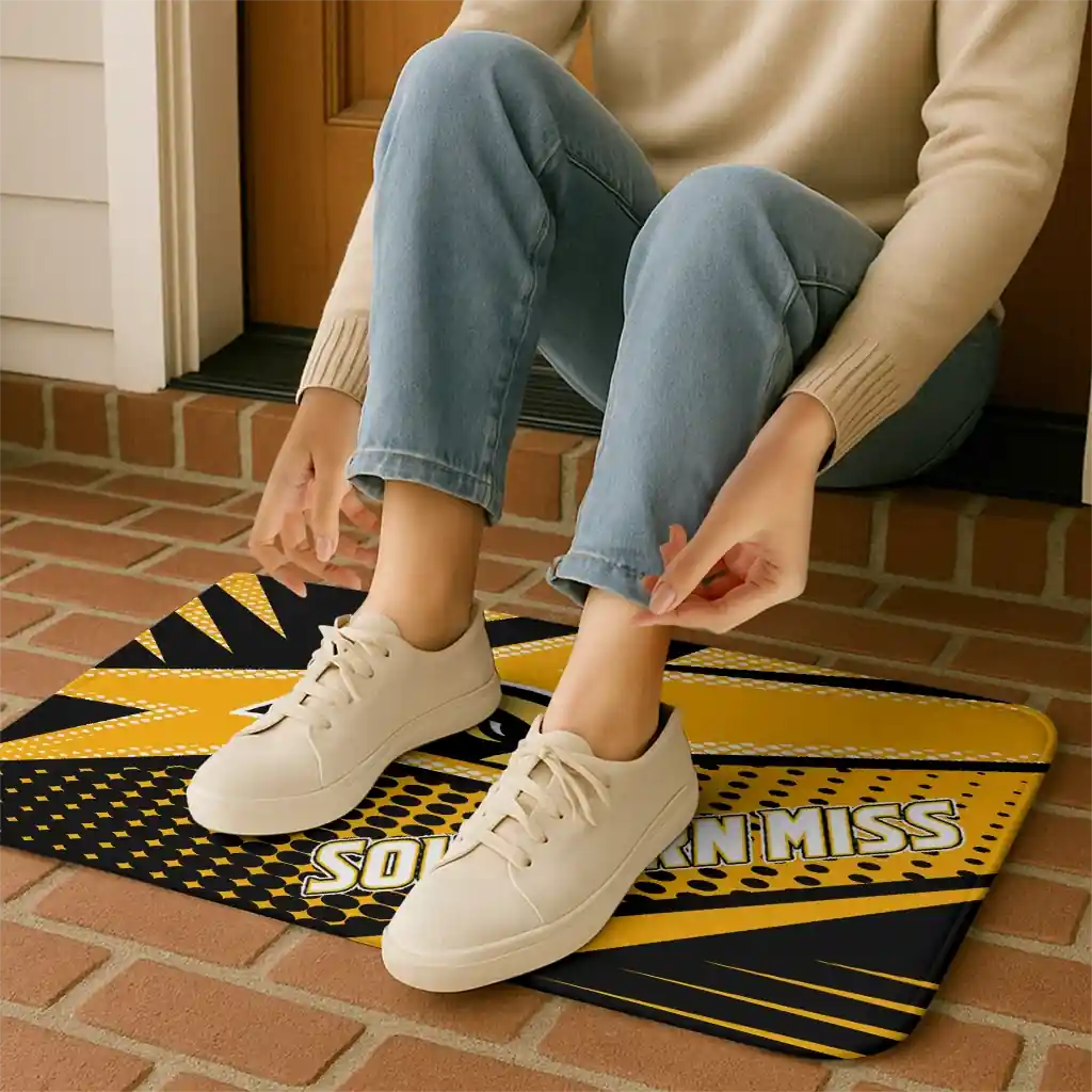 southern-miss-golden-eagles-sharp-flash-black-doormat-top-rated.webp