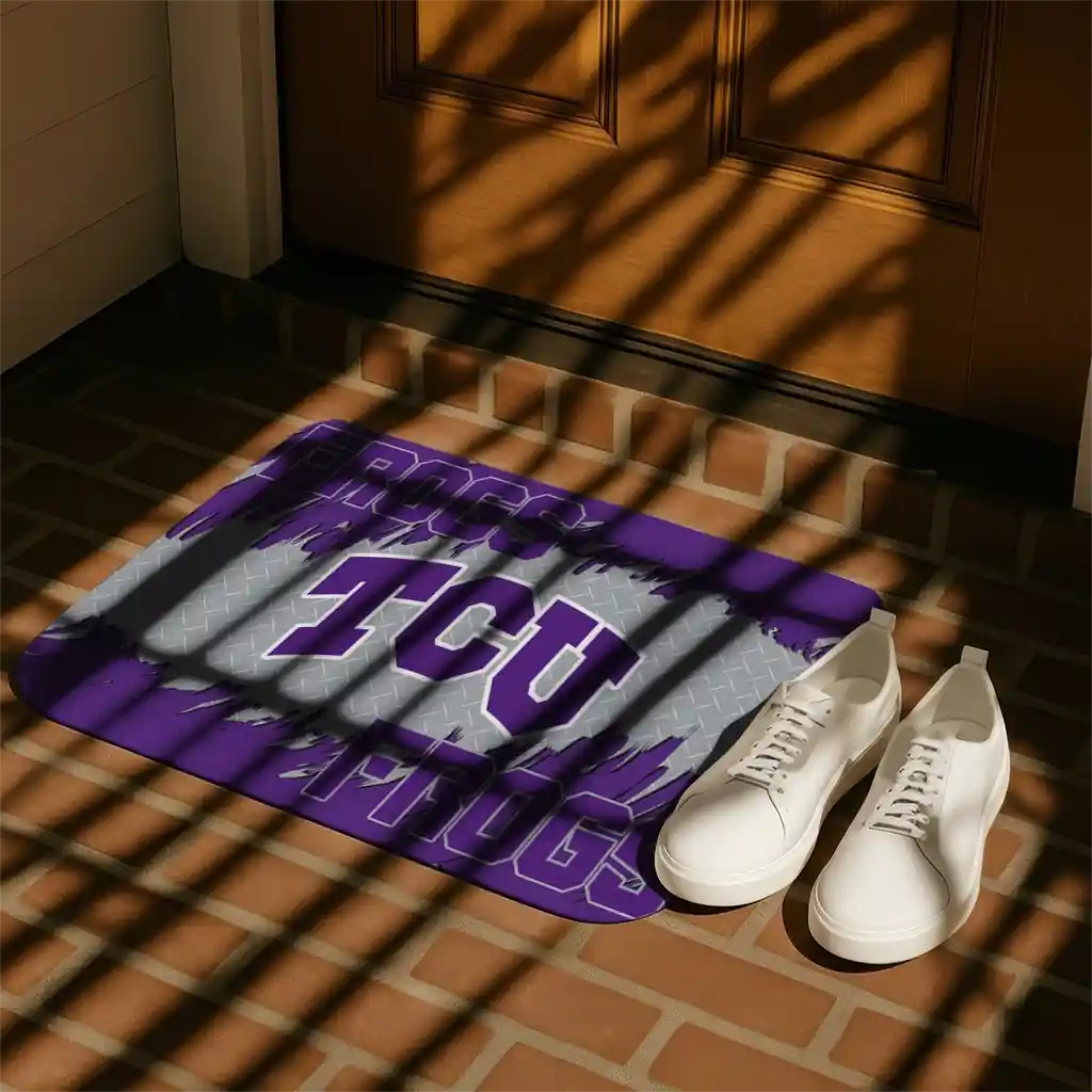 tcu-horned-frogs-plate-rip-purple-doormat-trendy.webp