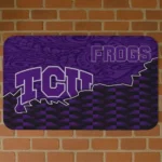 tcu-horned-frogs-tribal-detailing-purple-black-doormat-best-selling.webp
