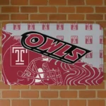 Temple Owls Football Pride Red Doormat