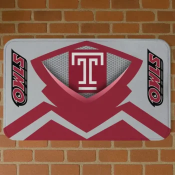 Temple Owls Ninja Mesh Red Doormat