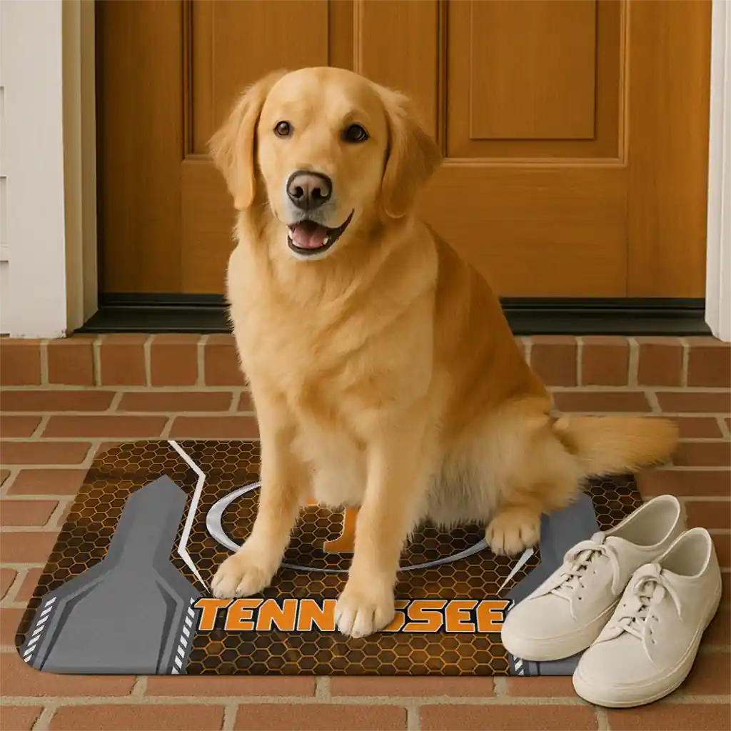 tennessee-volunteers-hexagon-oval-orange-doormat-high-quality.webp