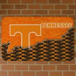 Tennessee Volunteers Tribal Detailing Orange Black Doormat