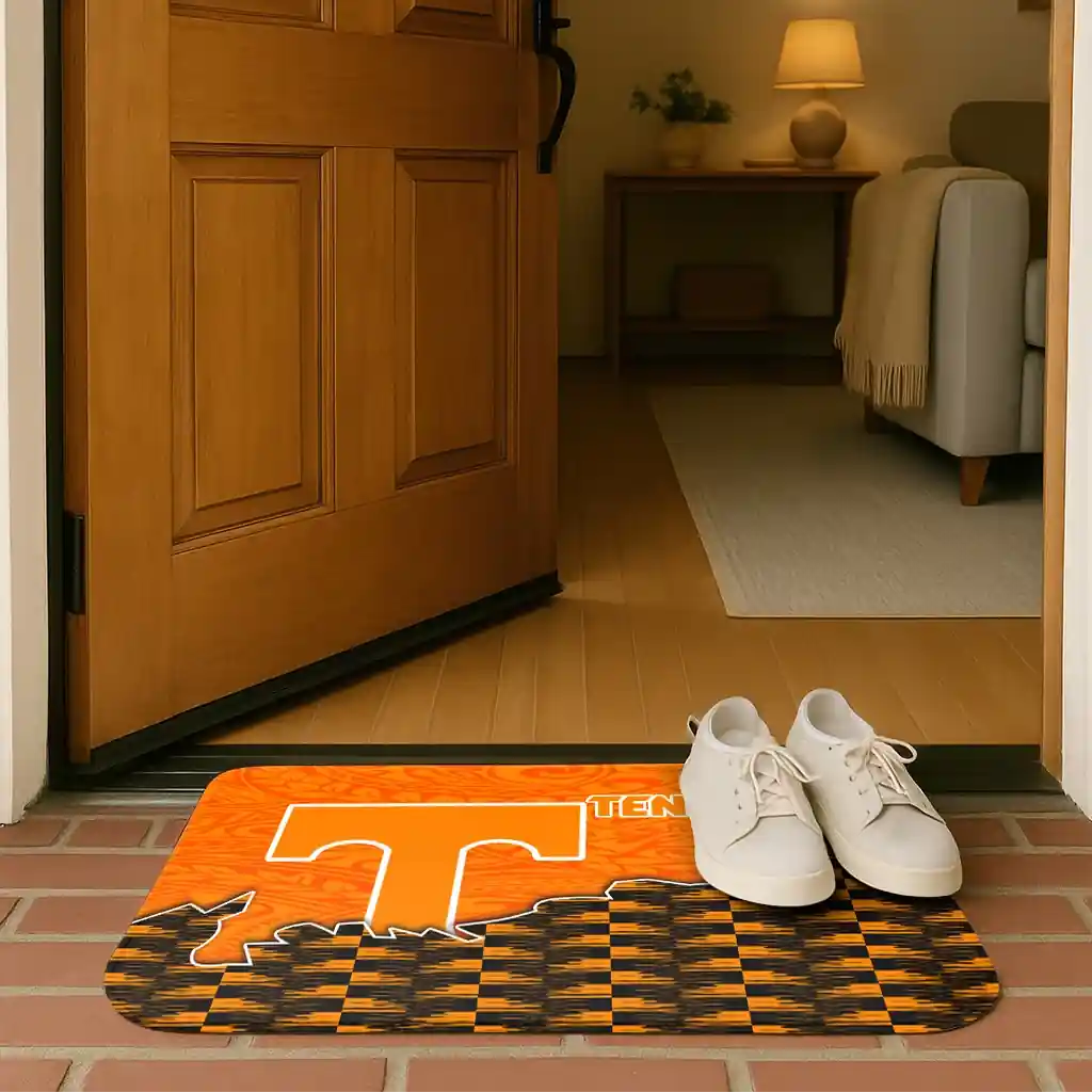 tennessee-volunteers-tribal-detailing-orange-black-doormat-fashion-forward.webp