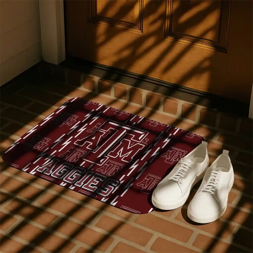 texas-am-aggies-bolt-row-maroon-doormat-trendy.webp
