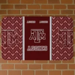 Texas A&M Aggies Chevron Stack Maroon Doormat