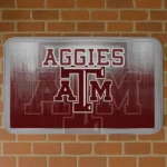 Texas A&M Aggies Pixel Blur Maroon Doormat